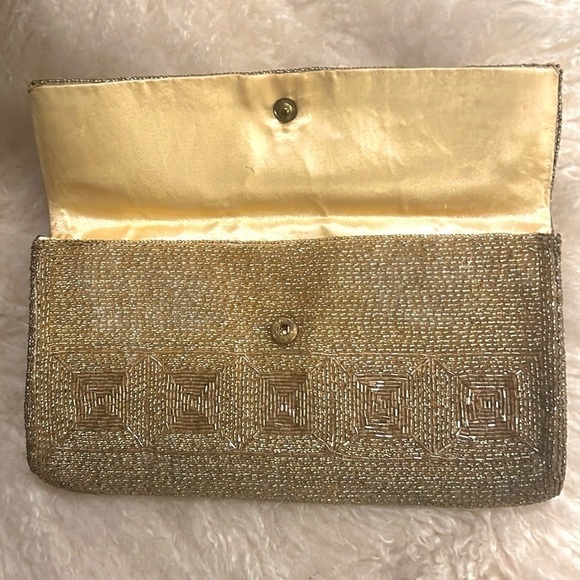 VTG,Vivant by Sarne', Exquisite Gold Beaded bag, Excellent condition - Picture 3 of 7